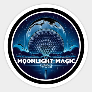 2024 DVC Fan Moonlight Magic - Spaceship Earth Design Sticker